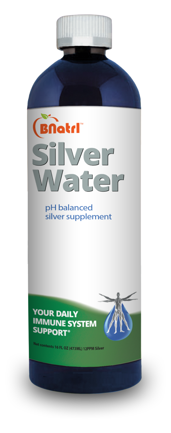 BNatrl 12ppm Mineral Alkaline Nano Silver Water Solution-16 Oz